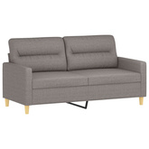 2-cz. komplet wypoczynkowy z poduszkami, taupe, tkanina