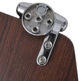 Deska klozetowa z funkcją cichego zamykania, MDF, brązowa