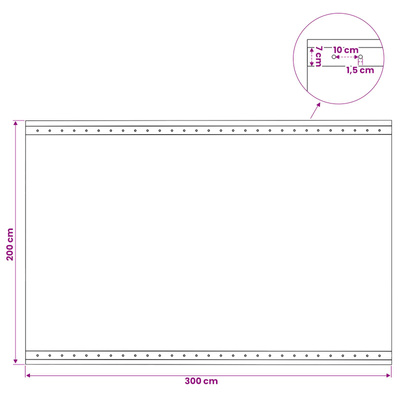 Plandeka Leno zielony 2 x 3 m 260 gsm PE