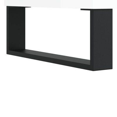 vidaXL Szafka pod TV, wysoki połysk, biała, 160x35x55 cm