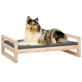 vidaXL Legowisko dla psa, 95,5x65,5x28 cm, lite drewno sosnowe
