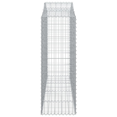 Kosze gabionowe, 30 szt, 200x50x140/160cm, galwanizowane żelazo