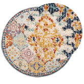 vidaXL Dywan ARBIZU do pomieszczeń i na zewnątrz, vintage, Ø 200 cm