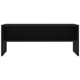 vidaXL Szafka pod TV, czarna, 100x40x40 cm, materiał drewnopochodny