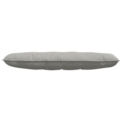 Poduszka na plecy Jasnoszary 140 x 50 cm Tkanina mikrofibrowa