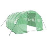 Szklarnia ze stalową ramą, zielona, 12 m?, 4x3x2 m