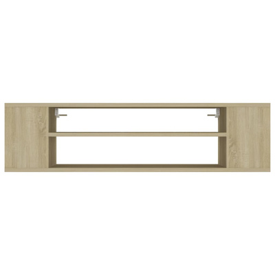 Wisząca szafka TV, dąb sonoma, 100x30x26,5 cm