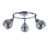 Lampa sufitowa spirala 3X10W E14 LED chrom FORT 98-62833