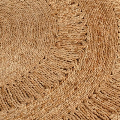 vidaXL Ręcznie pleciony dywan z juty, 120 cm, okrągły