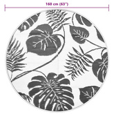 vidaXL Dywan na zewnątrz, zielony, Ø160 cm, PP