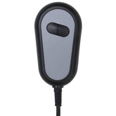 vidaXL Elektryczny fotel masujący, jasnoszary, tkanina