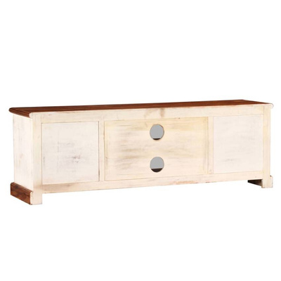 vidaXL Szafka pod TV, lite drewno Sheesham i mango, 120x30x40 cm