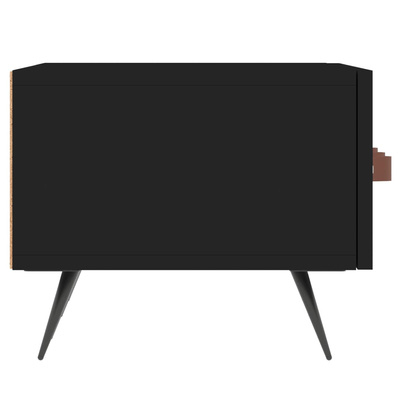 Szafka pod TV, czarna, 150x36x30 cm, materiał drewnopochodny vidaXL