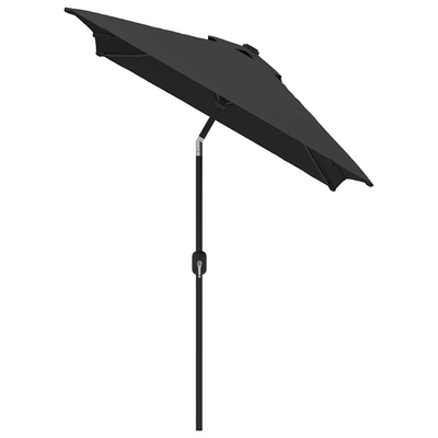 Parasol ogrodowy na metalowym słupku, 300 x 200 cm, antracytowy