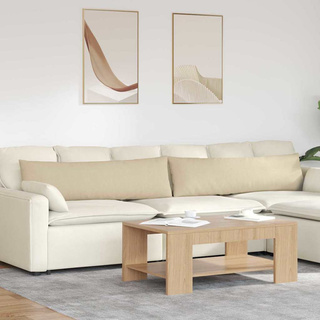 Poduszki na sofę 2 pcs Kremowy 145 x 40 cm tkanina
