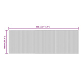 Dywan prostokątny, jasny naturalny, 100x300 cm, bambusowy vidaXL