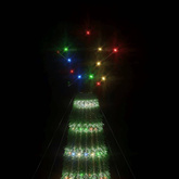 vidaXL Stożkowa choinka z lampek, 275 kolorowych LED, 180 cm
