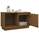 vidaXL Szafka pod TV, miodowy brąz, 74x35x44 cm, lite drewno sosnowe