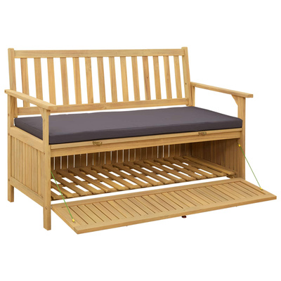Ławka z miejscem do przechowywania 2 -Seater 120 x 63 x 84 cm
