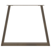 Nogi do stołu jadalnego w kształcie litery V 3 szt. Naturalna stal 70x(72-73,3) cm Stal