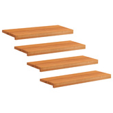 Nakładki na schody 4 szt. 80 x 30 x 2 cm Jasny Brąz