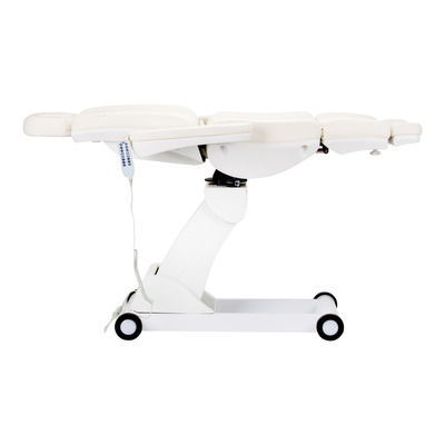 Fotel kosmetyczny elektryczny obrotowy Azzurro 873 pedi biały 144741