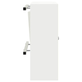 skrzynka na listy z przechowywaniem Biały 30 x 20 x 55 cm Stal