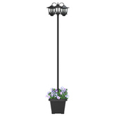Lampion z 3 głowicami Czarny 32 x 32 x 188 cm Aluminium i ABS