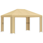 Altana 4 × 3 m kremowy Poliester i Stal 190 gsm