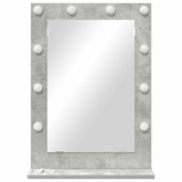 Lustro toaletowe Prostokątny Betonowy szary 70 x 50 x 18 cm