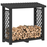 Stojak na drewno kominkowe 114 x 46 x 101 cm PP antracytowy