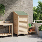Shed ogrodowy naturalny 59 x 56 x 113,5 cm Drewno Świerkowe