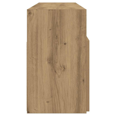 Szafka pod TV z oświetleniem LED, dąb artisan, 120x30x50 cm