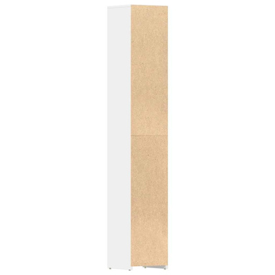 Szafka łazienkowa, biała, 30x30x183,5 cm