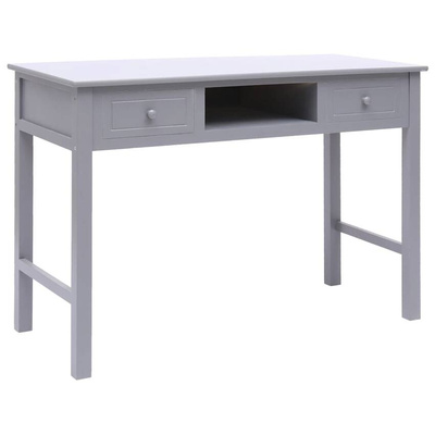 vidaXL Biurko, szare, 110 x 45 x 76 cm, drewniane