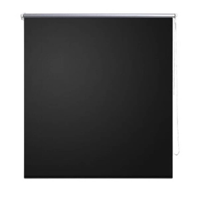Roleta okienna zaciemniająca czarna 80 x 175 cm