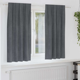 Zasłony zaciemniające 2 pcs Jasnoszary 140 x 175 cm Aksamit