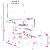 vidaXL Rozkładany fotel masujący z podnóżkiem, jasnoszary, tkanina wariant 6