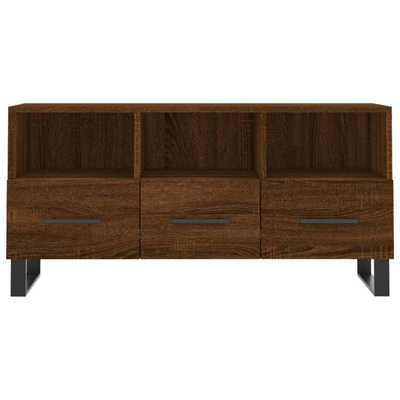vidaXL Szafka pod TV, brązowy dąb, 102x36x50 cm