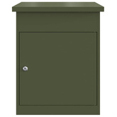 Skrzynka na przesyłki Z blokadą oliwkowy 47.5 x 38 x 59 cm Stal