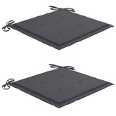 vidaXL Składane krzesła ogrodowe z poduszkami, 2 szt., drewno akacjowe