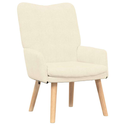 fotel Kremowy 63 x 67 x 94 cm tkanina