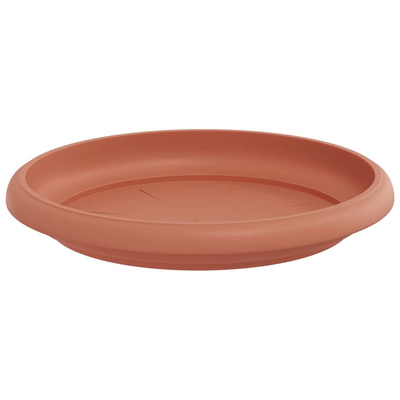 Okrągły Talerzyk Kwiatowy 6 pcs Czerwony ceglasty ? 14 x 2 cm