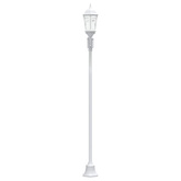 Lampa ogrodowa Biały 68 x 20 x 235 cm Aluminium i szkło