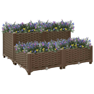 vidaXL Donica do podniesionej rabaty, 80x80x38 cm, polipropylen