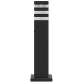 Zewnętrzna lampa stojąca, czarna, 50 cm, aluminium