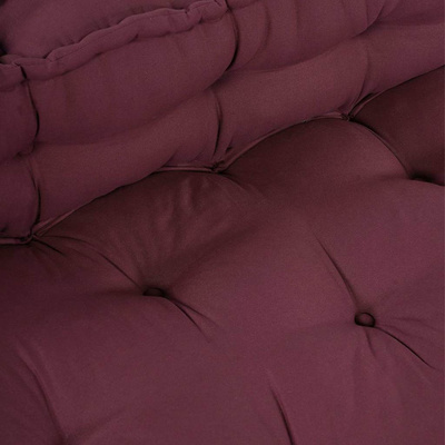 Poduszka do sofy paletowej 2 pcs Bordowy 120 x 80 x 38 cm
