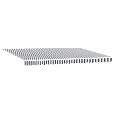 Zwijana markiza, antracytowo-biała, 5x3 m, tkanina i aluminium