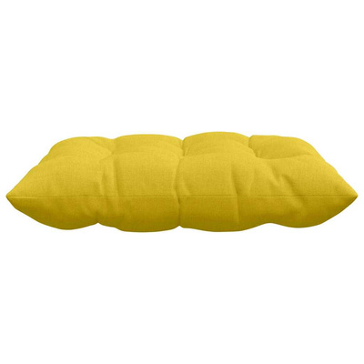 Poduszki na siedziska 4 pcs Jasnożółty 40 x 40 x 6 cm tkanina