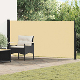 Rozkładany boczny markiz piaskowy 600 x 160 cm Poliester
